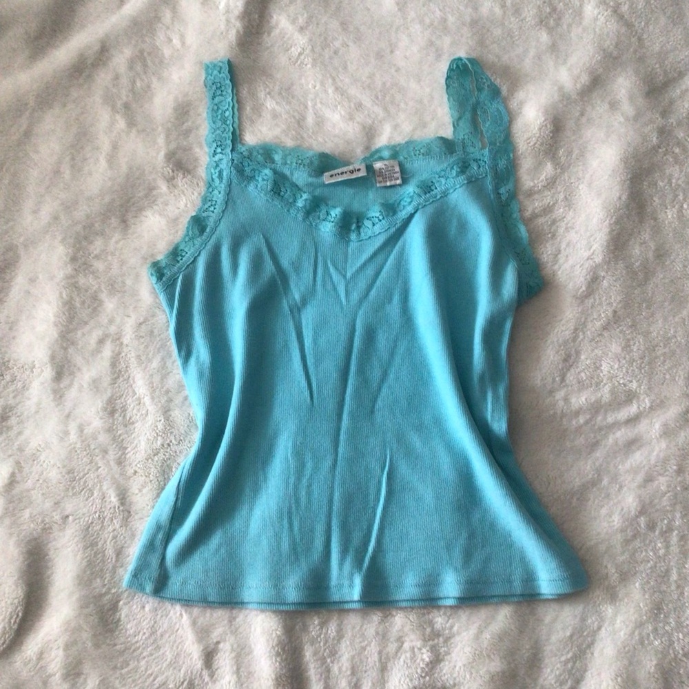 Energie Blue Lace Cotton Cami